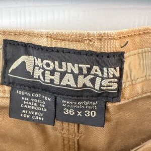 Men’s Mountain Khakis Original Mountain pant, 36 x 30, Tobacco